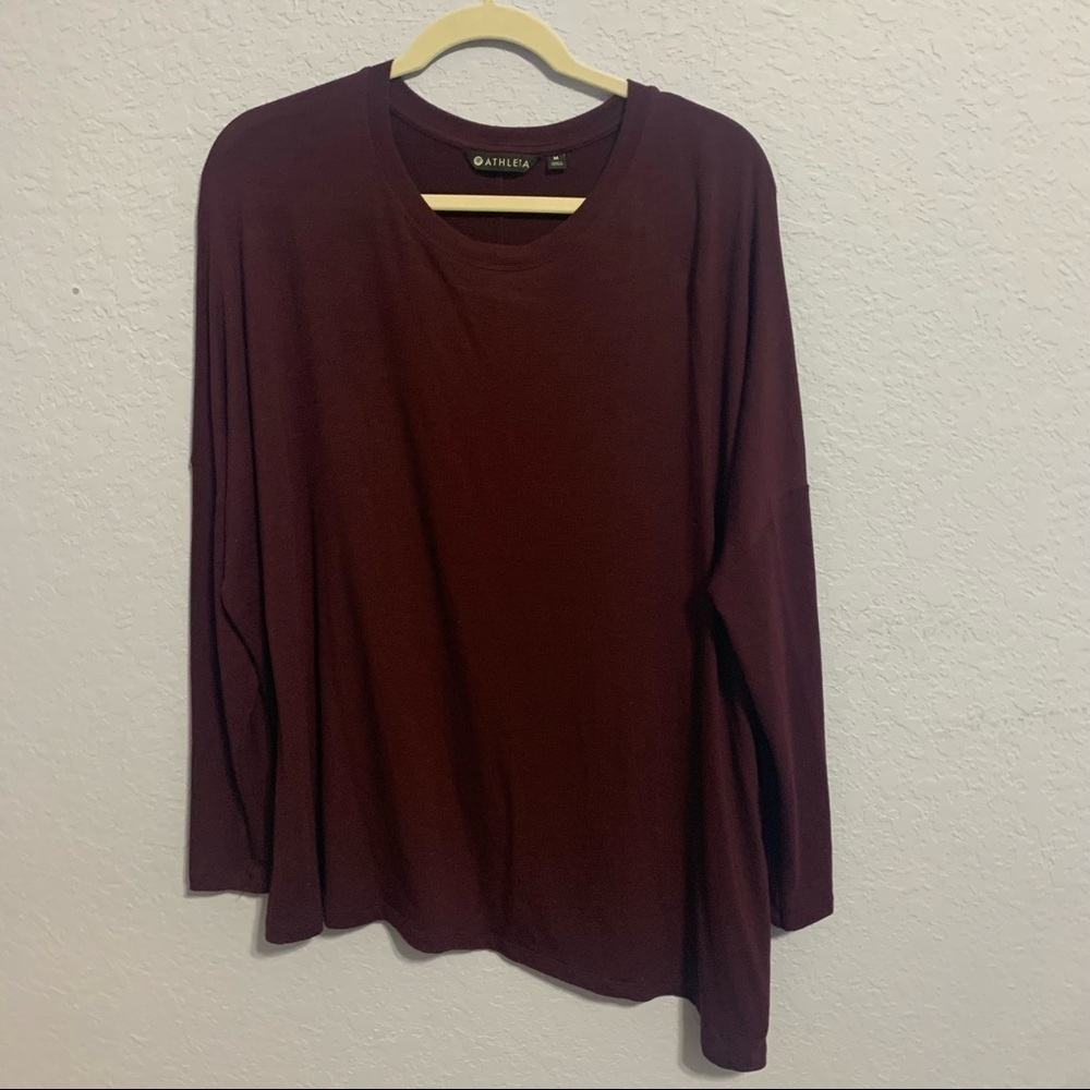 Athleta Cloudlight Asymmetrical Long Sleeve Tee Top